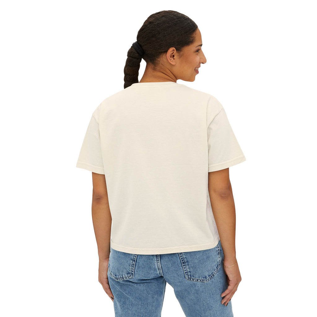 Floral Women’s Boxy Tee, Casual Style, Spring Fashion, Graphic Tee, Gift for Her, Eco-Friendly T-Shirt