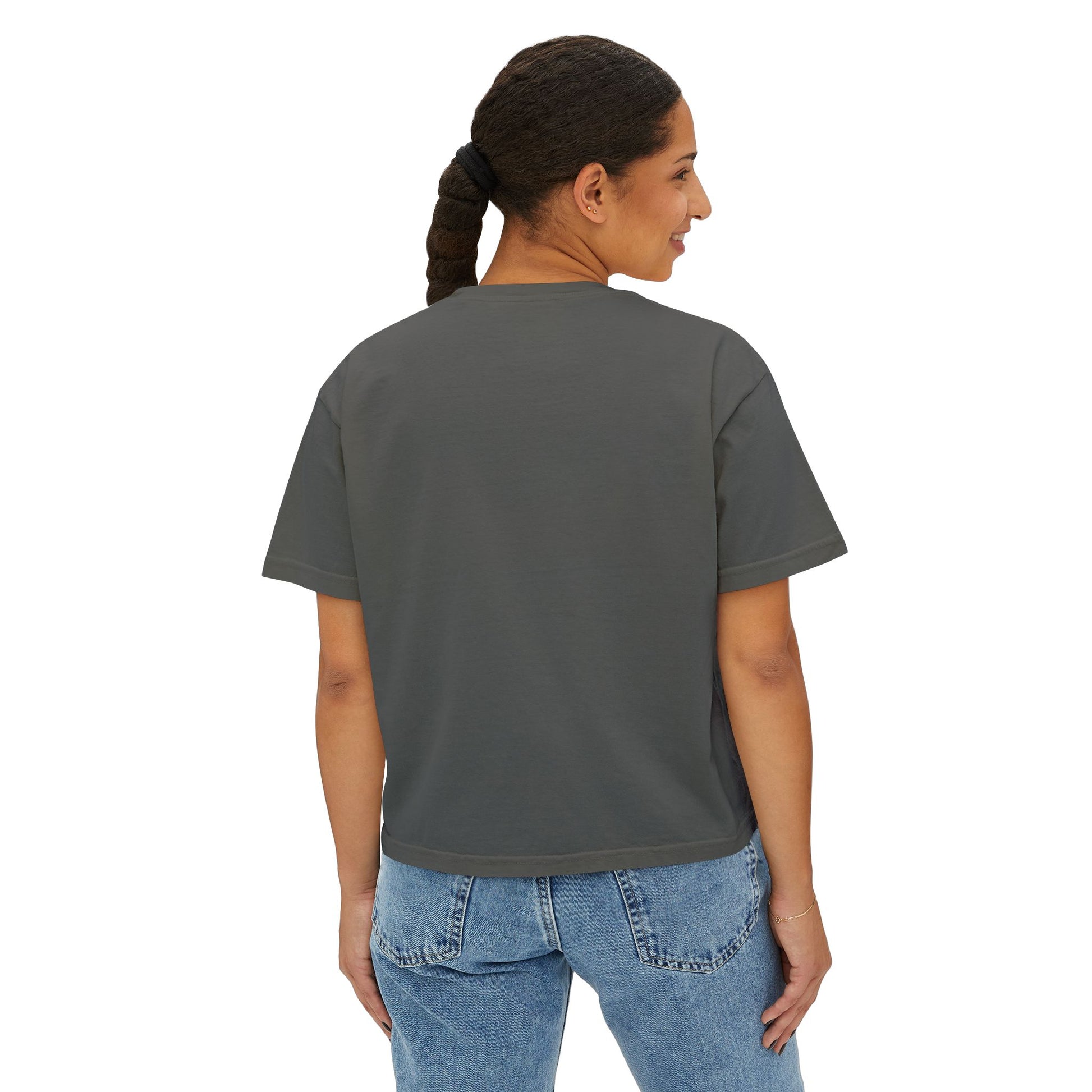 Floral Women’s Boxy Tee, Casual Style, Spring Fashion, Graphic Tee, Gift for Her, Eco-Friendly T-Shirt