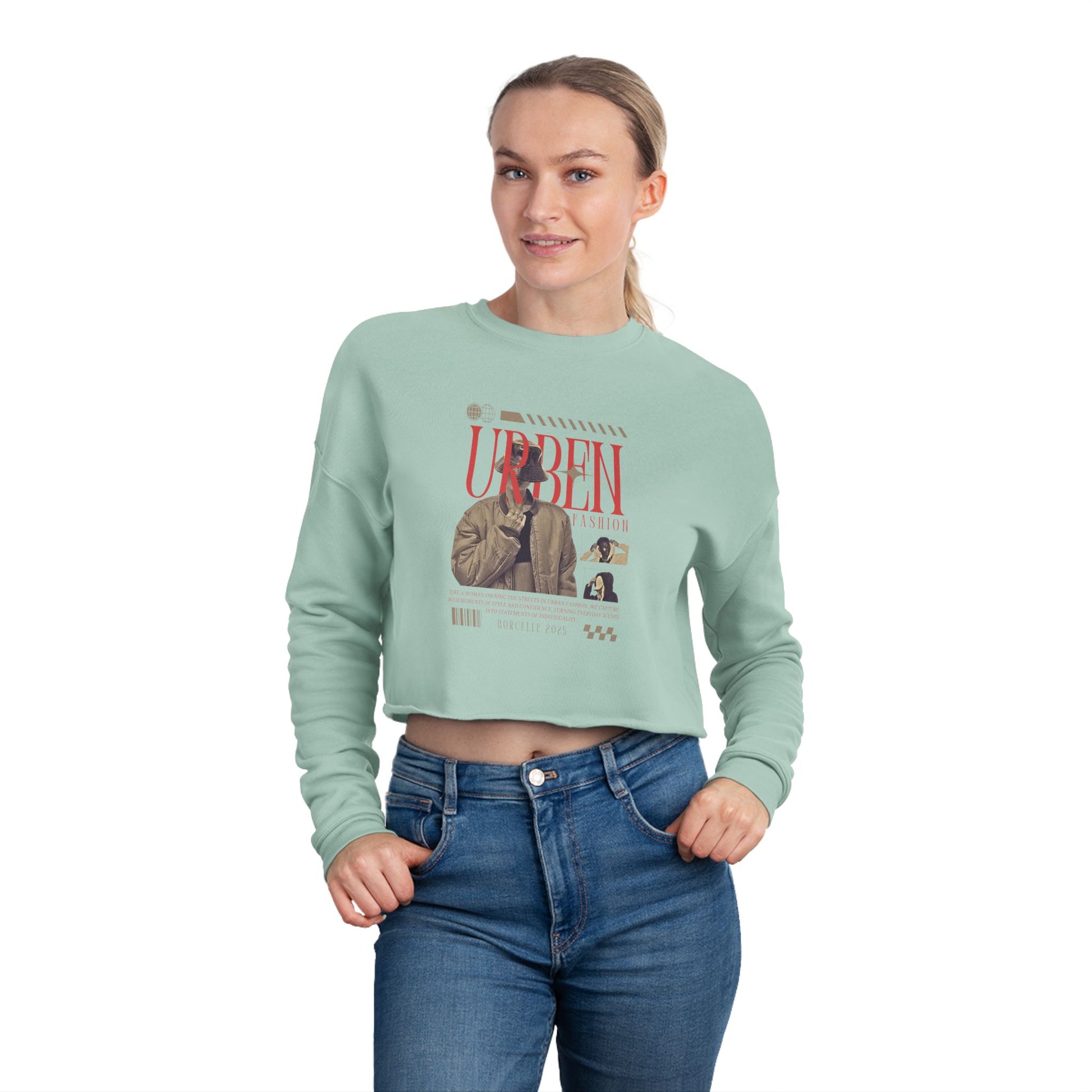 Urban Vibe Women's Cropped Sweatshirt