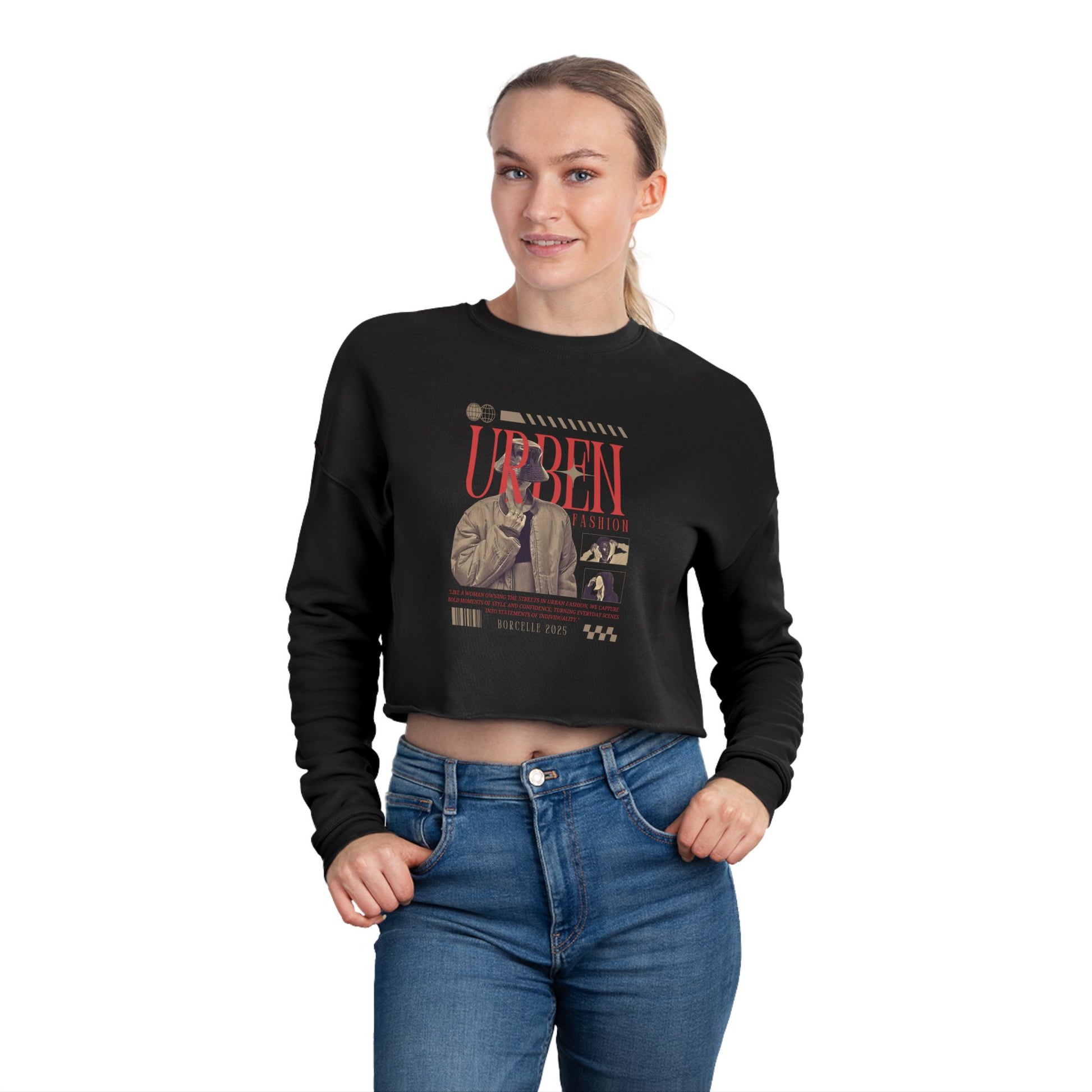 Urban Vibe Women's Cropped Sweatshirt